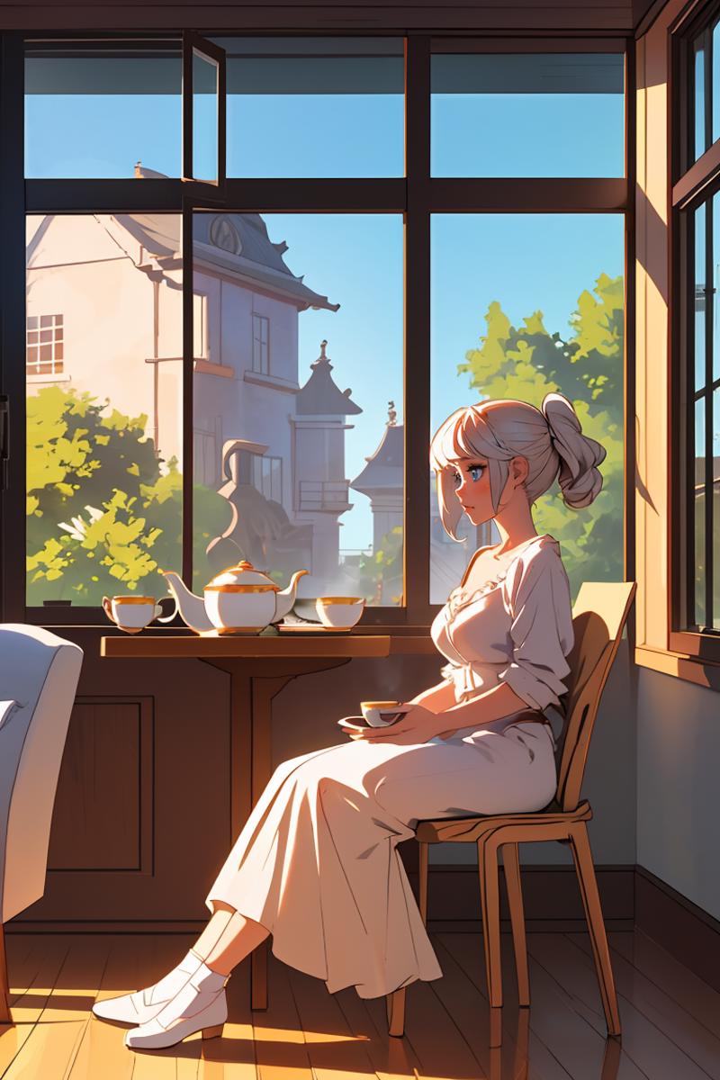 00186-3090260581-(best quality, masterpiece), 1girl, tea time, sunlight from windows.png